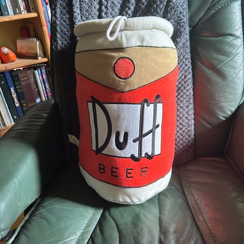 Veldig lite brukt Duff Beer pute