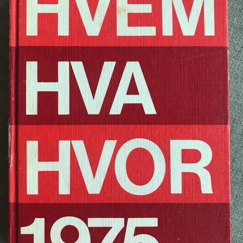 Hvem Hva Hvor 1975