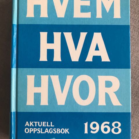 Hvem Hva Hvor 1968