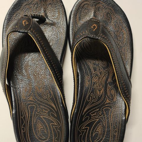 Olukai Hiapo sandaler i skinn str. 12 US 46/47 EU