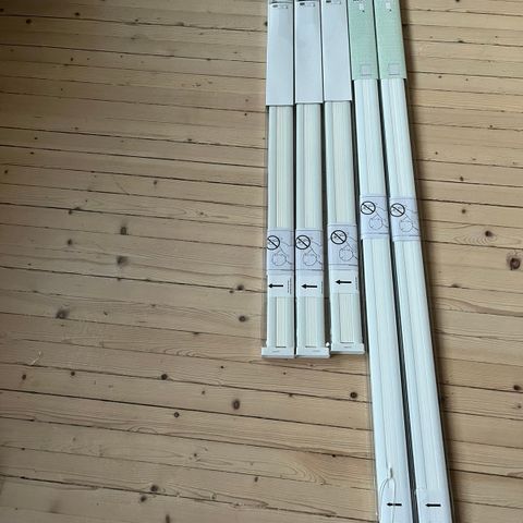 Fire stk plissegardiner, «top down/bottom up», 2 ulike str. 105x130 og 140x130