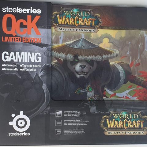 World of Warcraft Mists of Pandaria Steelseries QcK limited edition musematte