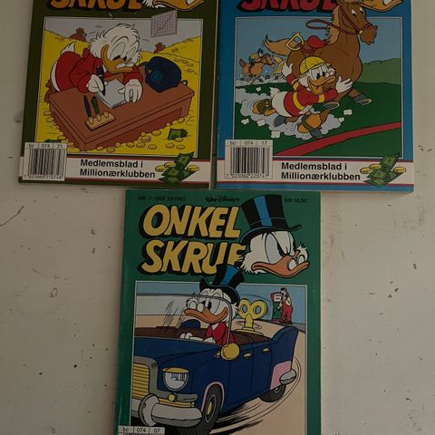 Diverse Onkel Skrue seriepocket..