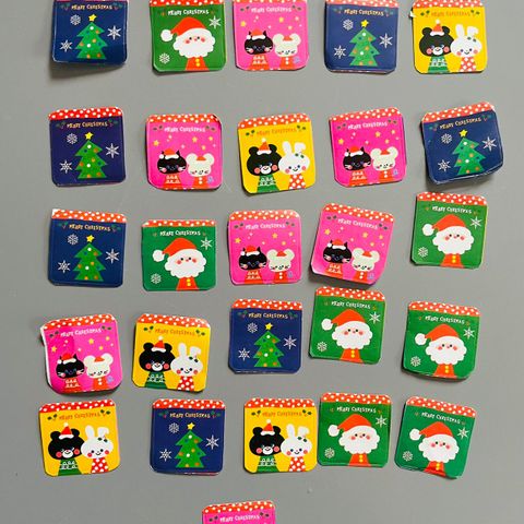 God Jul Merry Christmas klistremerker stickers scrapbooking