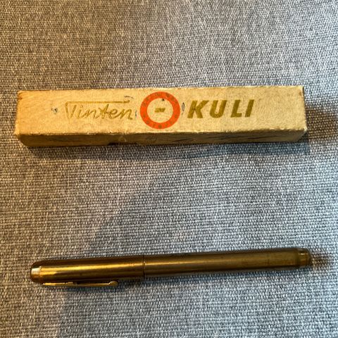Vintage Tinten-KULI penn-eske og NORMAN USA - «gull» penn