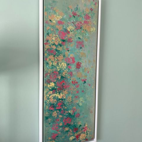 Originalt Akryl maleri av blomster