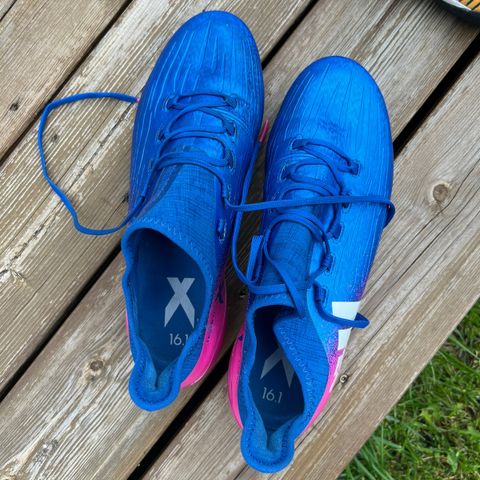 Fotballsko Adidas X 16.1 AG Blue Blast (Size: EU 42⅔/UK 8½)