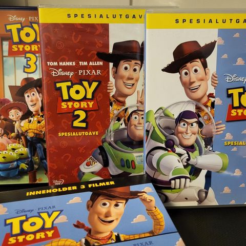 Toy Story samleboks med 3 filmer, 1 er NY!
