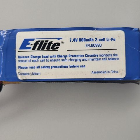 Eflite 7.4v batteri