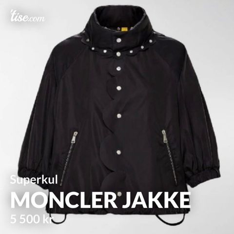 MONCLER jakke - superkul!