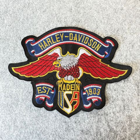 Harley Davidson colorful eagle patch / tekstil merke (ubrukt)