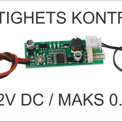 PC Fan/vifte kontroll. NTC føler. Spennings kontroll. 12-14 volt. 2 stk. Nye.