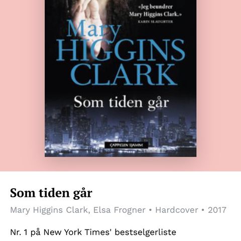 Som tiden går av Mary Higgens Clark