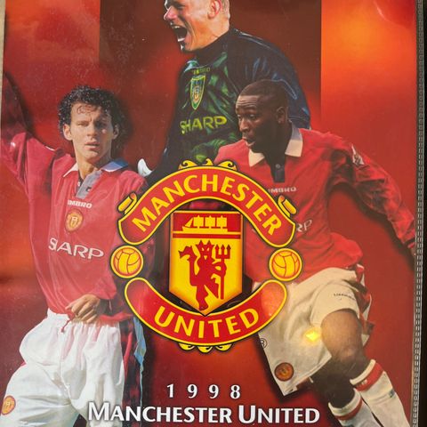 Futera Manchester United fotballkort 1998