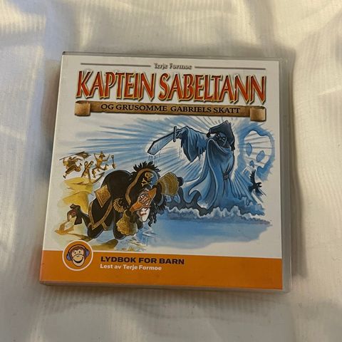 KAPTEIN SABELTANN og Grusomme Gabriels Skatt (Lydbok på CD)