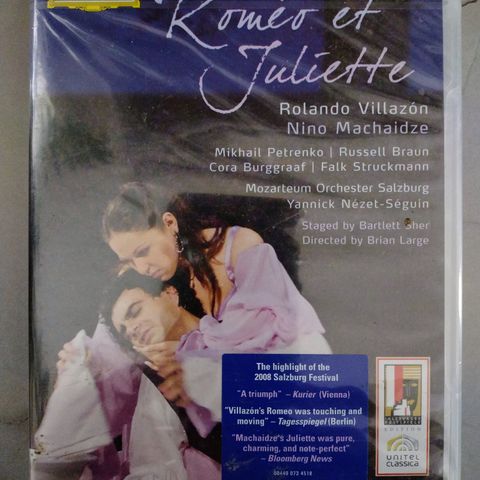 Dvd. Romeo et Juliette. Opera Salzburg 2008. Mozarteum Orchester Salzburg. NY.