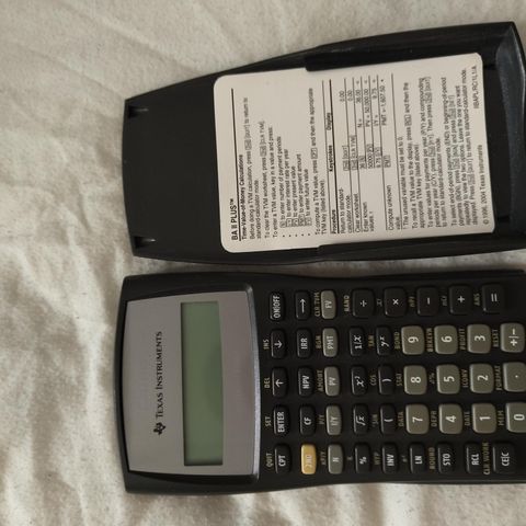 Texas BA 2 Kalkulator (Økonomi og administrasjon)