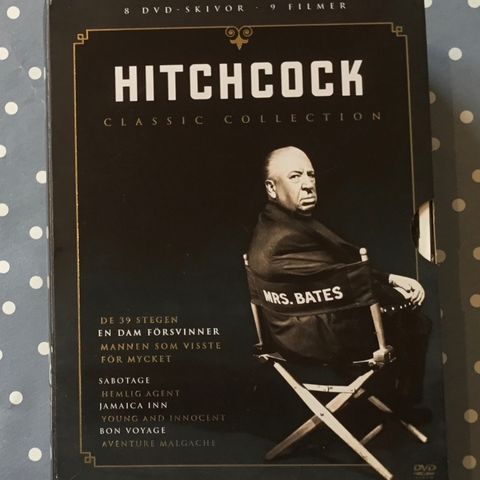 Hitchcock - dvd samling - 8 klassikere