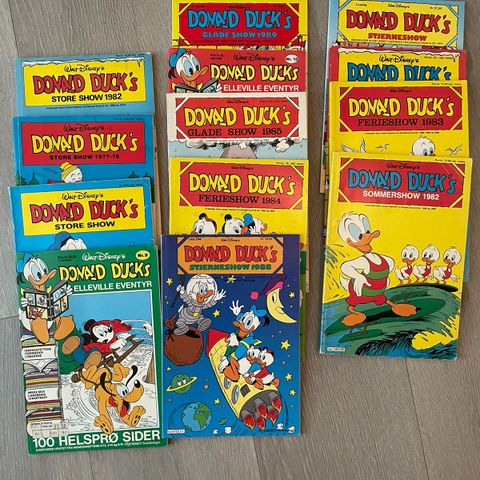 Donald Duck blader fra midten av 1970-tallet og fremover selges