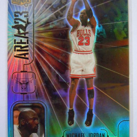 Sjelden NBA Michael Jordan Ionix Area 23 - Chicago Bulls basketkort samlerkort