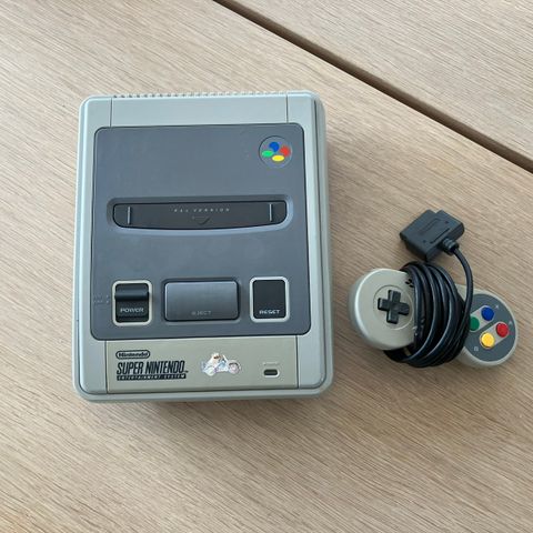 Original Super Nintendo med én konsoll