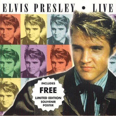 Elvis Presley – Live m/ poster, 2000
