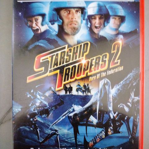 Dvd. Starship Troopers 2. Sci-Fi/Action. Norsk tekst.