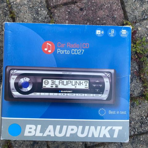 Ny blåpunkt bilradio og cd