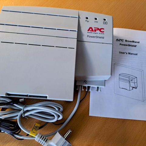 (NYTT) APC PowerShield til kabel telefon og fiber