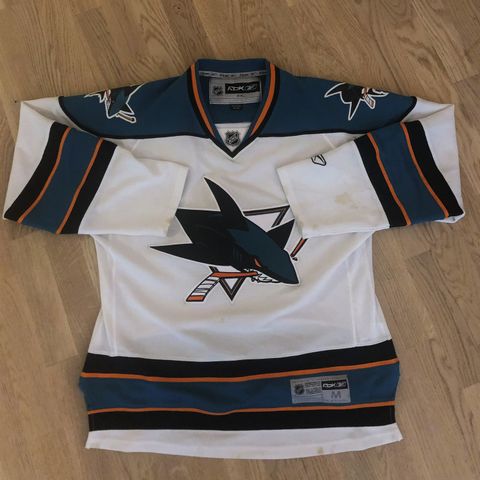 Reebok NHL CCN San Jose Sharks White Jersey