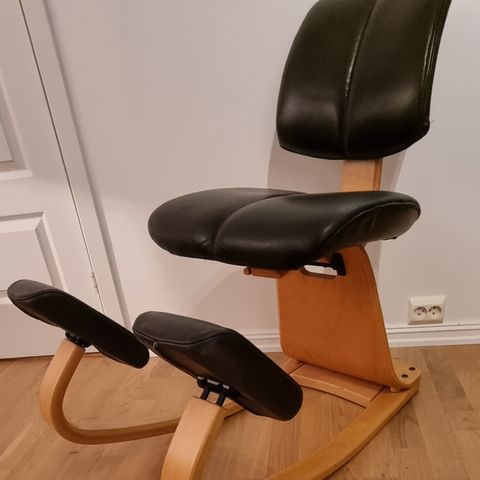 Stokke (Varier) Vintage Thatsit Balans i sort skinn