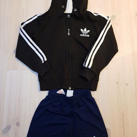 Str. 7-8 år – Adidas shorts og treningsjakke