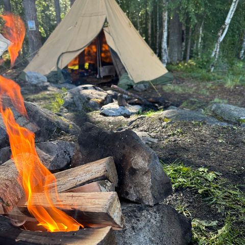 UTELEIE: Lavo med ovn Tentipi safir 9 BP lavo, Winnerwell ovn