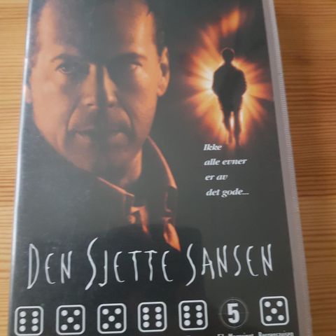 Den Sjette Sansen med Bruce Willis vhs