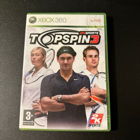 Top Spin 3 til Xbox 360