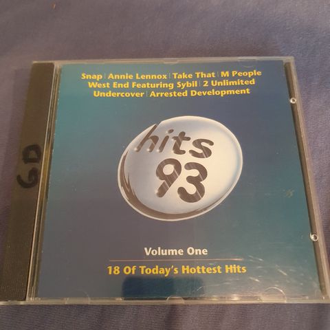 Hits 93 - Hits 1993 Volume One. 18 Of Today's Hottest Hits (1993) (Pris: 30)