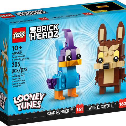 Uåpnet Lego 40559 Brickheadz Road Runner & Wile E. Coyote