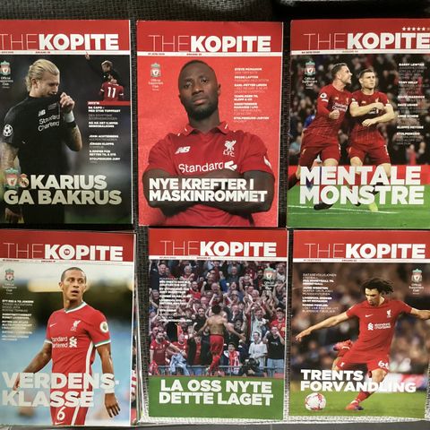 THE KOPITE - MEDLEMSBLAD LIVERPOOL FC. 16 stk meget flotte blader 2017 til 2023