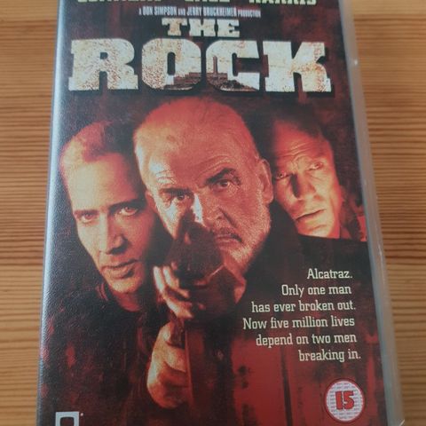 The Rock med Sean Connery og Nicolas Cage vhs