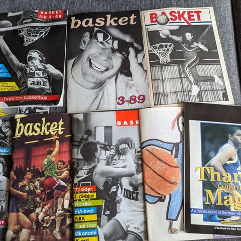 Magasinet "Basket" 1988-1991, norsk