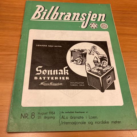 BILBRANSJEN Nr. 8 - 1954