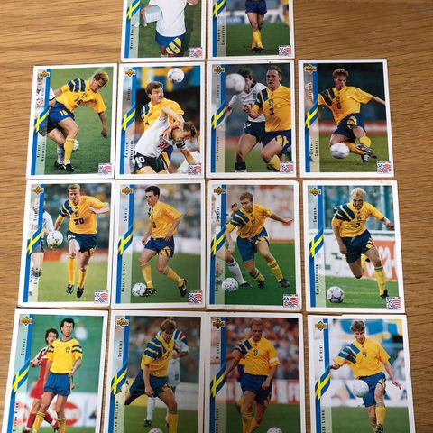 Upper Deck VM 1994 Sverige Fotballkort