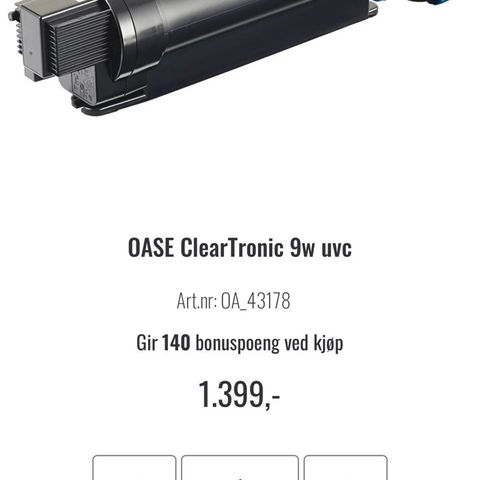 Oase Cleartronic 9w uvc