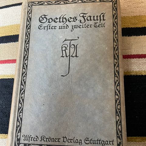 Bok. Antikk Goethes Faust