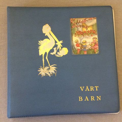 Vintage fotoalbum " Vårt barn"