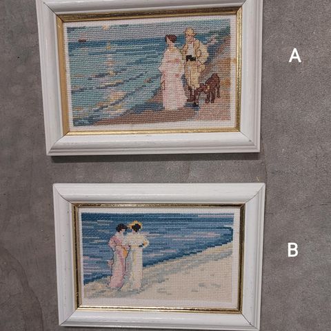 Håndbroderte P. S. Krøyer bilder