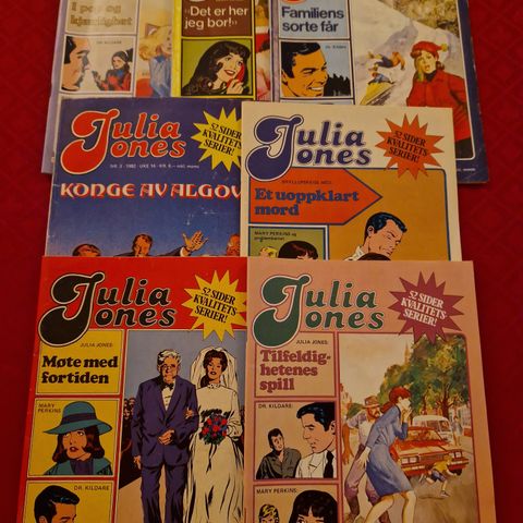 Julia Jones 1981/82 komplett sett selges kr 300