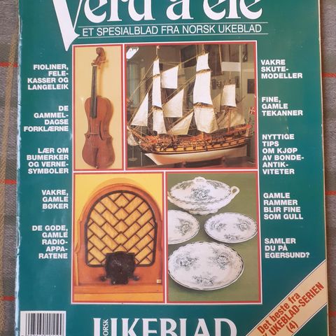 Verd å eie - antikvitets blad fra 1995