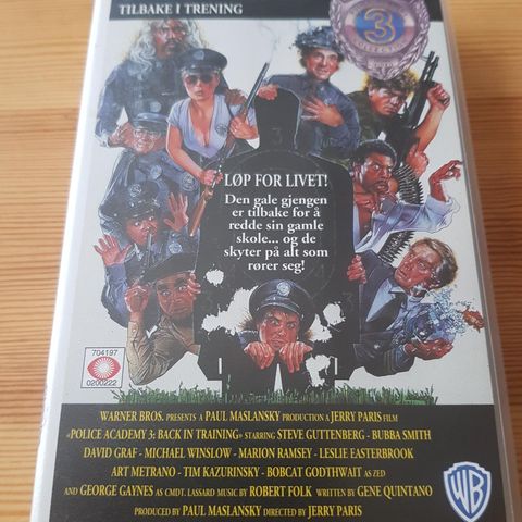 Politi Skolen 3 Tilbake i trening vhs