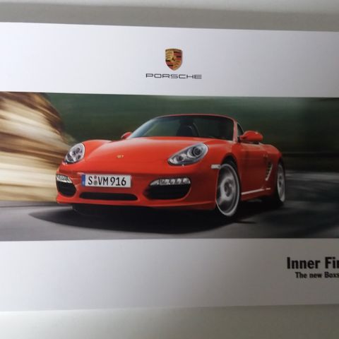 PORSCHE BOXSTER -brosjyre.